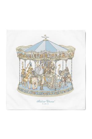 Carré - Carousel Blue ATELIER CHOUX PARIS KIDS | CARRÉBLUE